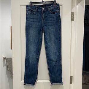 White House Black Market Dark Blue Ankle Jeans